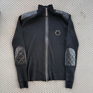 philipp phillipp philip plein homme knit zip up jacketr